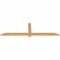Ekena Millwork Eugene Smooth Timber Gable Bracket, Western Red Cedar, 72"W x 21"H x 1 1/2"D x 3 1/2"F, 7/12 Pitch GBW072X21X0204EUG00SWR - alternate 3